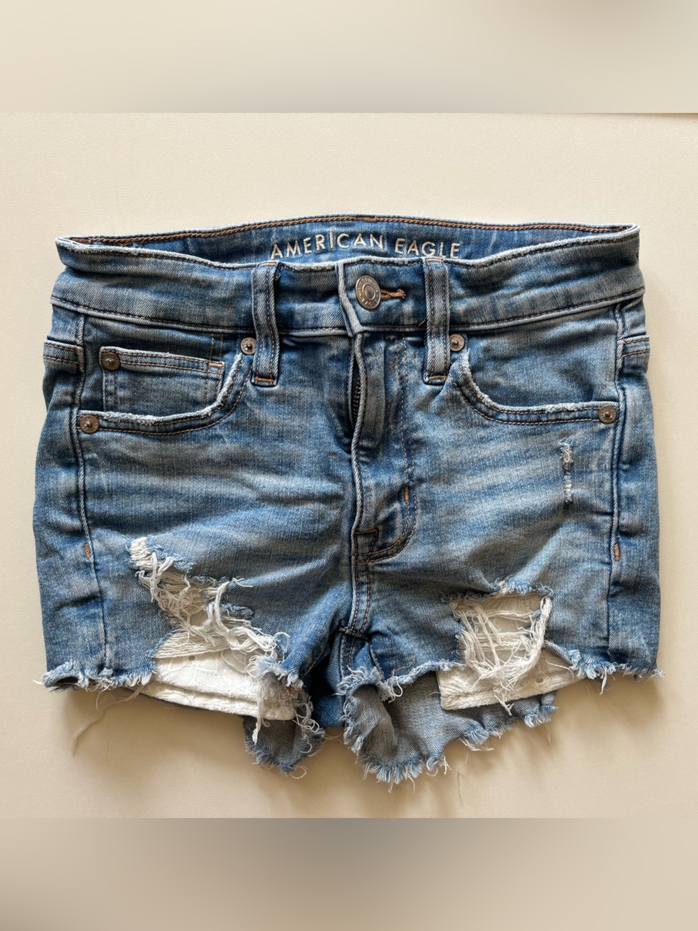 American Eagle High Rise Shortie Shorts